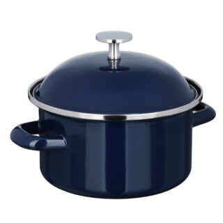 НОЭМИ, кастрюля эмалированная, 1,6 л, индукция, синий