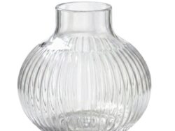 ЛОРЕЛЕЙ, ваза стеклянная, 15х15 см, прозрачная