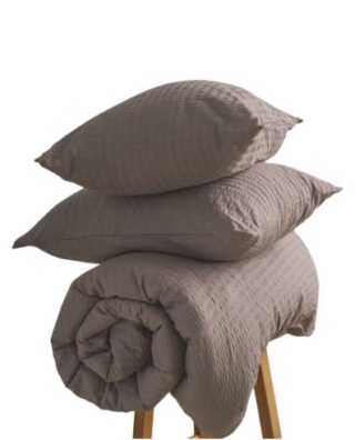 ЙЕРРНА, пододеяльник и 2 наволочки, 200х200/50х70см, кварц, гофре