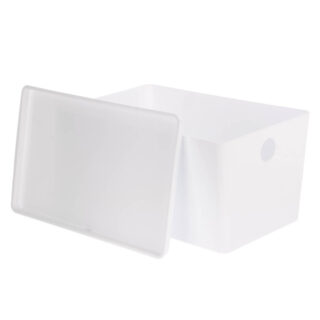 КУГГИ, контейнер с крышкой,18х15х30 см, белый