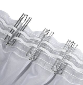 СИЛЬВЕР, крючки для штор, 10 шт, металл, серебряный