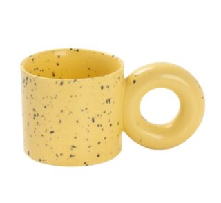 БУБЛИК, кружка керамическая, 300 мл, желтый
