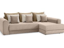 МЭДИСОН, угловой диван-кровать, угол справа, мокко, М6