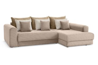 МЭДИСОН, угловой диван-кровать, угол справа, мокко, М6