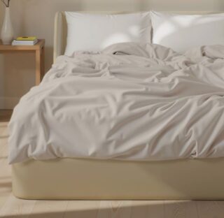 ХОУМ, пододеяльник 1.5-спальный, 150х220 см, перкаль, молочный