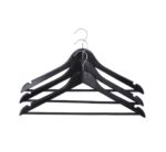 ЛАДОМ, набор деревянных плечиков, 3 шт, черный