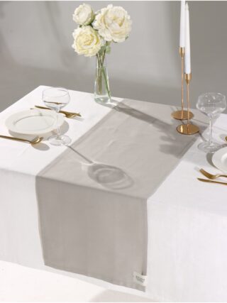 КИТЧЕН, дорожка на стол, 40х146 см, хлопок, светло-серый