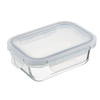 ВЕТТА, контейнер прямоугольный, на защелках, 370 мл, жаропрочное стекло
