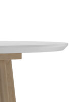 ОРИОН Compact+, стол раздвижной из массива березы, 80/120/160х80, дуб/белый