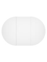 ОРИОН Compact+, стол раздвижной из массива березы, 80/120/160х80, дуб/белый