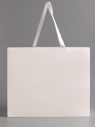 ГИФТ, пакет подарочный горизонтальный, 48х39х16 см, белый