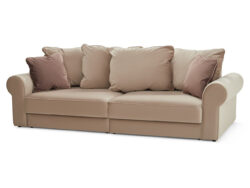 ФЛОРЕНЦИЯ, диван-кровать, прямой, велюр, бежевый, М5